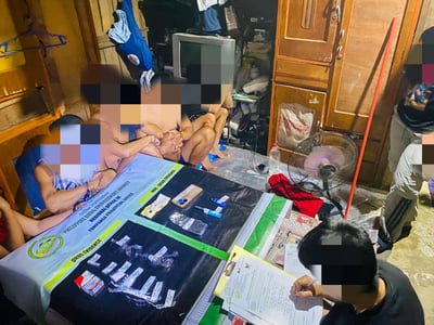 Seven arrested in Mabalacat suspected drug den raid