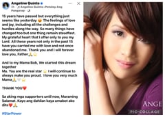 Angeline Quinto celebrates 15 years in the spotlight