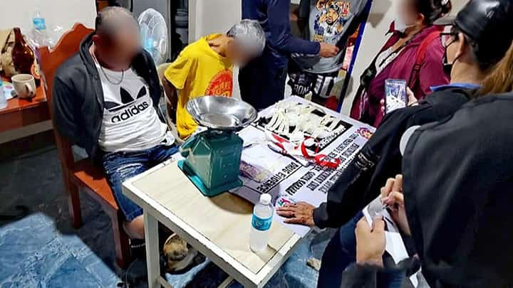 OPERATIVES from the Provincial Drug Enforcement Unit Team 3 present about 2.06 kilograms of shabu worth P14,008,000 seized during a buybust in Barangay Maya, Balasan, Iloilo on Friday.