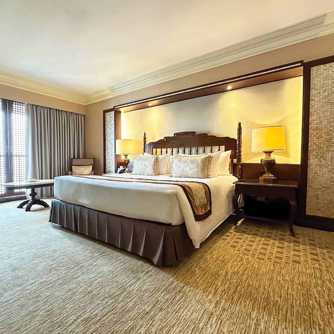 A GUEST room at The Manila Hotel highlights the property’s blend of classic elegance and modern comfort, offering a refined stay in the heart of Manila.