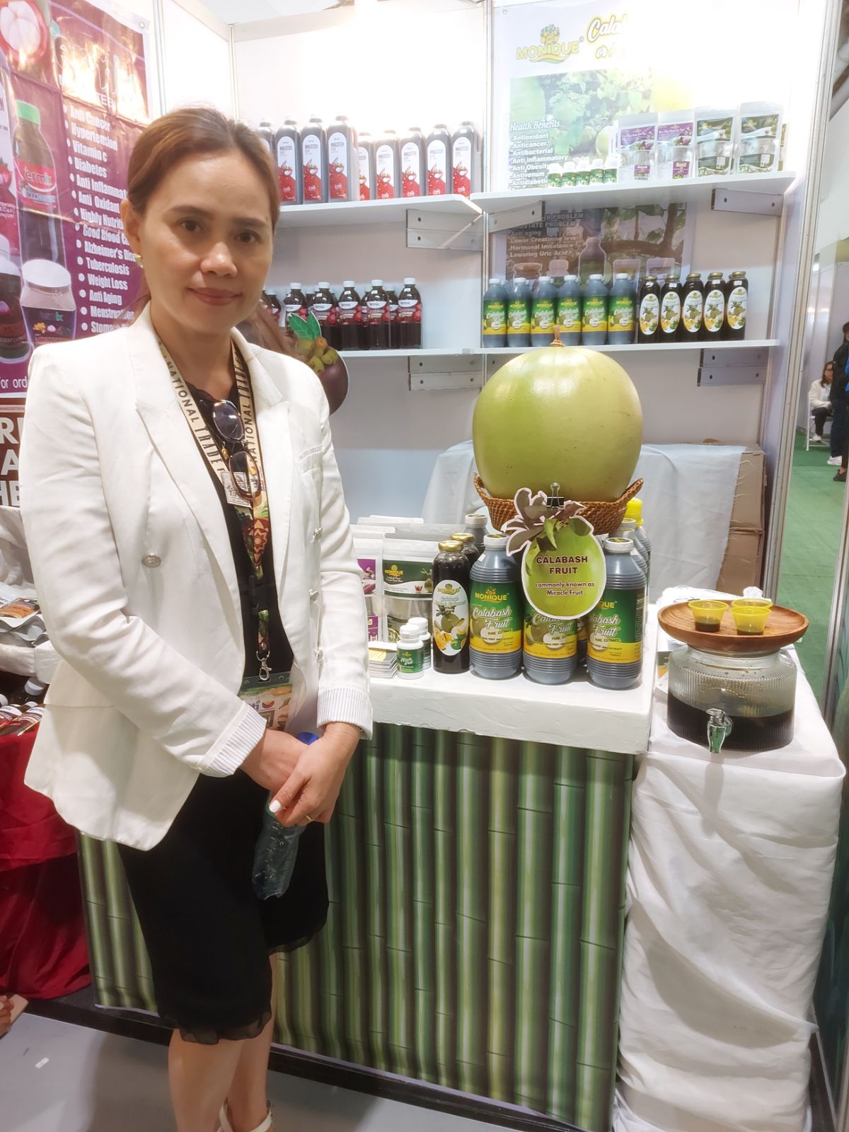 MADELYN Alvizo, owner of Monique Miracle Fruit Juice, which manufactures and distributes calabash fruit as a food supplement.