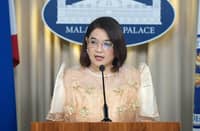 SCREEN grab from the broadcast of Palace press officer undersecretary Claire Castro's press briefing this Saturday.