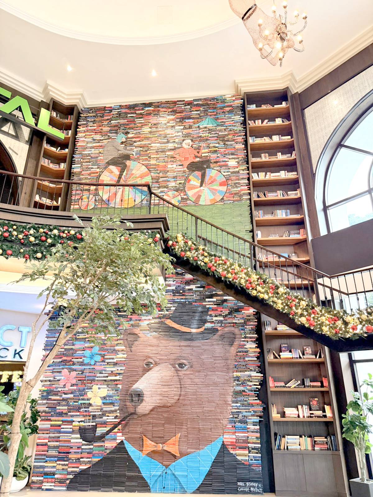 BOOKS are part of the experience at Coffee Project Evia.