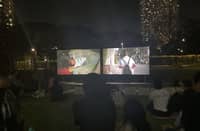 AN outdoor screening of ‘Walang Masulingan’ takes place at the Ateneo Amphitheater as part of the Ateneo Art Gallery’s Moving Image Program.