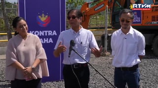 PBBM, Dizon meet with Mayor Robredo to inspect flood control works in Naga