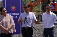 LEFT to right: Naga Mayor Leni Robredo, President Ferdinand "Bongbong" Marcos Jr., and DPWH Secretary Vince Dizon.