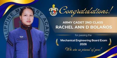 PMA cadet passes Mechanical Engineer Licensure Exam in training