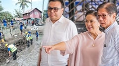 PBBM woos Leni with mega infras: Marcos denies politics but wears pink socks