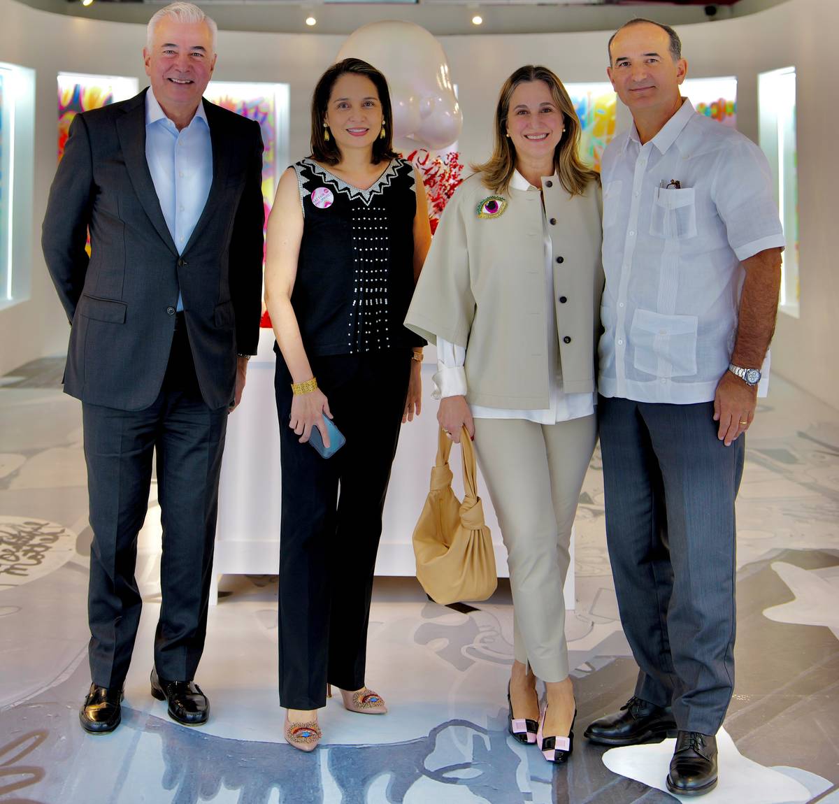 FERNANDO Zobel de Ayala, Lisa Periquet, Sofia and Patxi Elizalde.