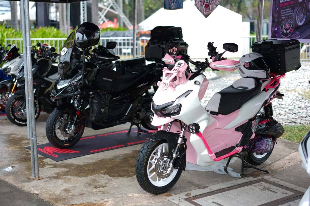CUSTOM builds and personalized Honda motorcycles lined the motor show display, highlighting the creativity of local riders.
