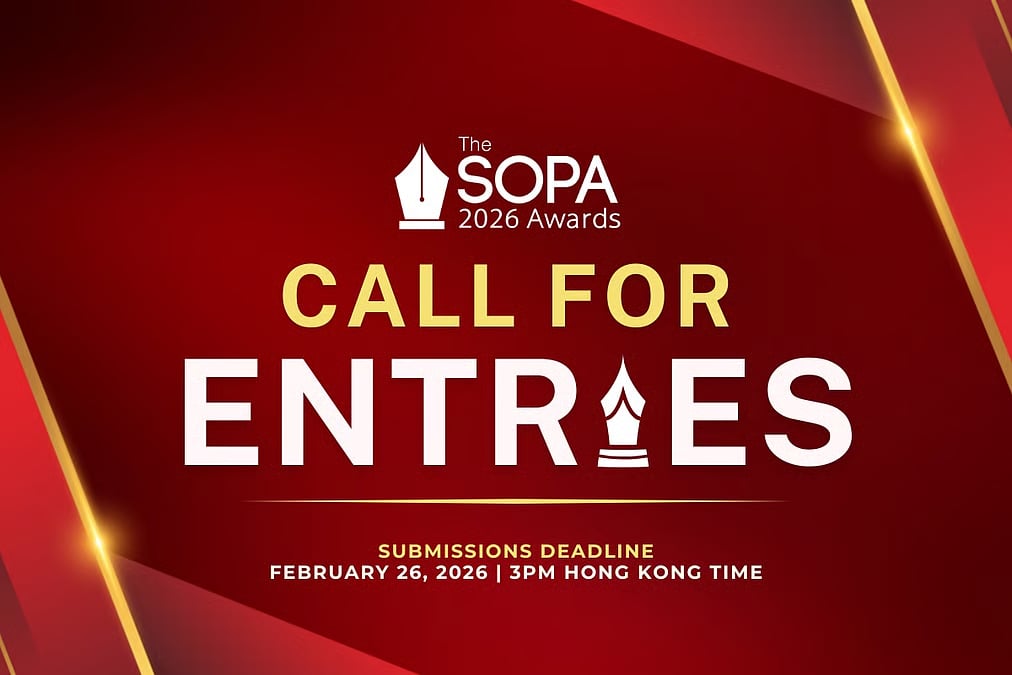 Asia journalism awards open for 2026 entries