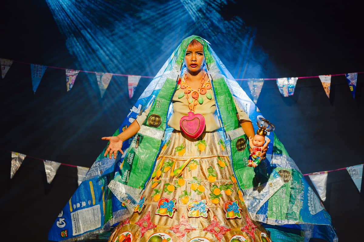 EA Torrado as 'Brown Madonna' at Mousonturm, Frankfurt, Germany.