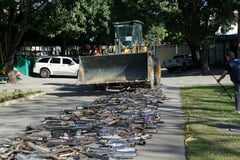 1,200 illegal mufflers destroyed in Pampanga