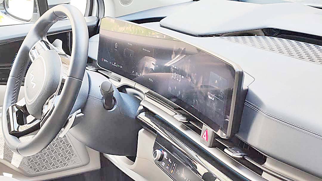 DUAL digital screens combine the instrument cluster and infotainment into one wide, easy-to-read display.