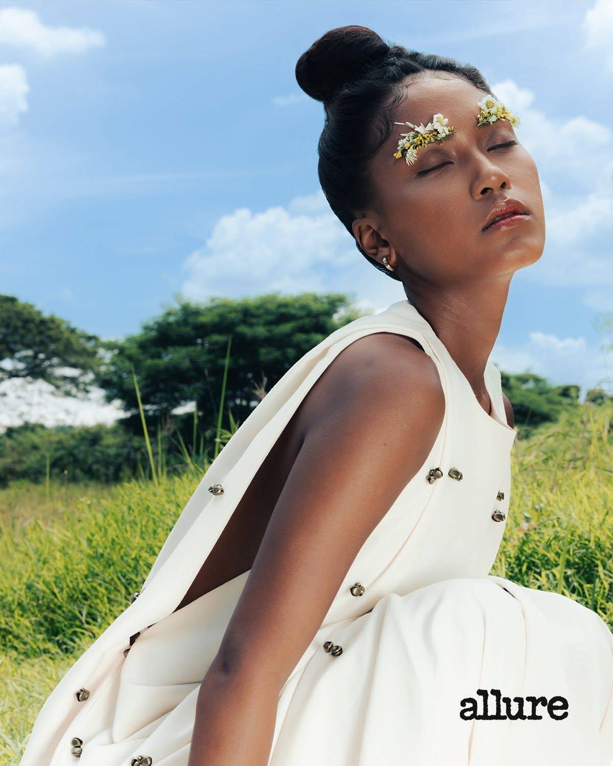 RUBIO’s ‘bell dress’ in Allure Philippines’ December 2025 Truth Issue.