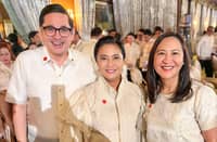 (From left) Senator Bam Aquino, Naga City Mayor Leni Robredo and QC Mayor Joy Belmonte.