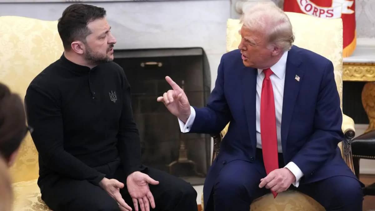 US Presidentn Donald Trump publicly berated Zelensky at the White House in February 2025.