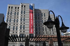 South Korea protests Russian embassy 'victory' banner