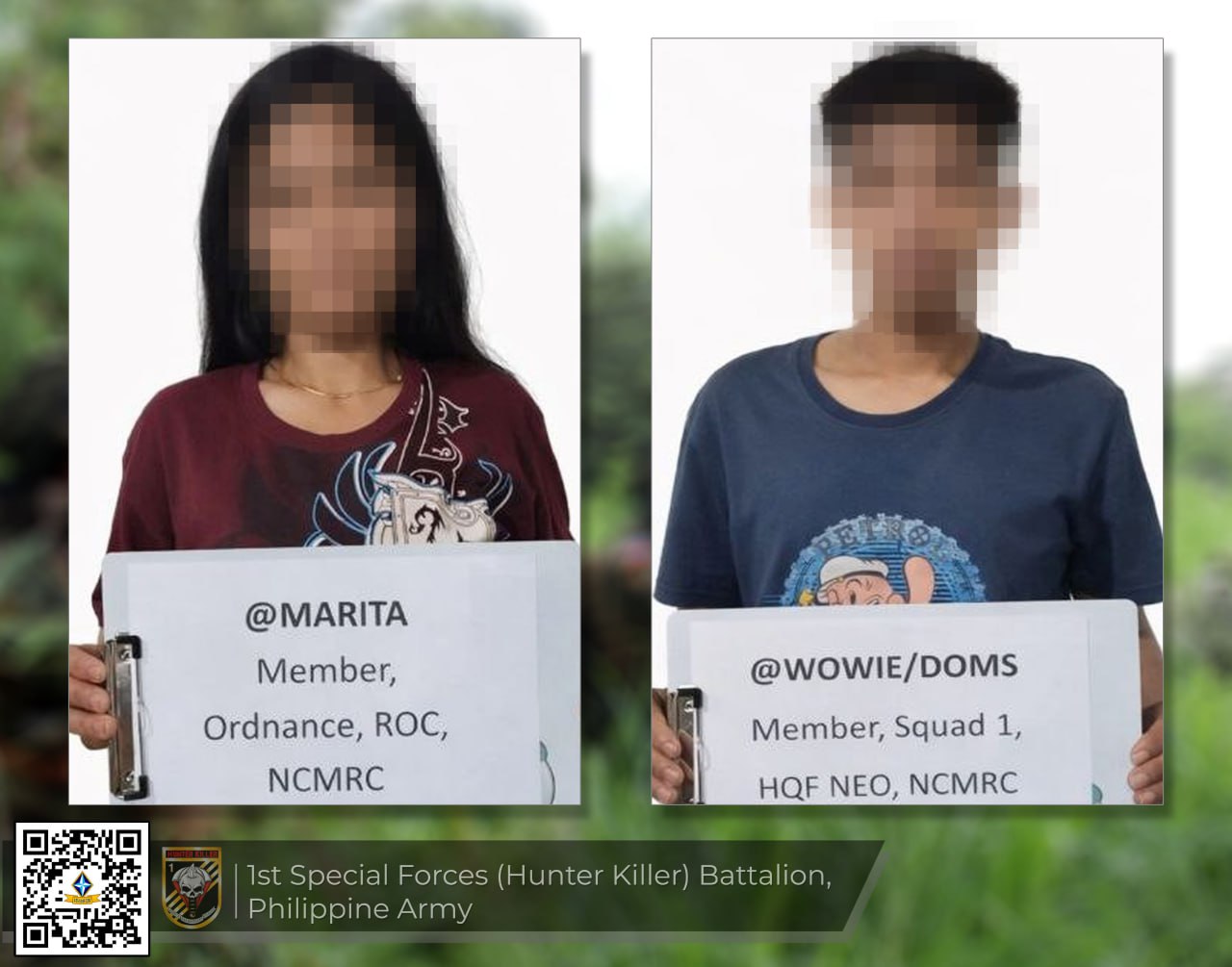 Two NPA remnants surrender to Army in Bukidnon