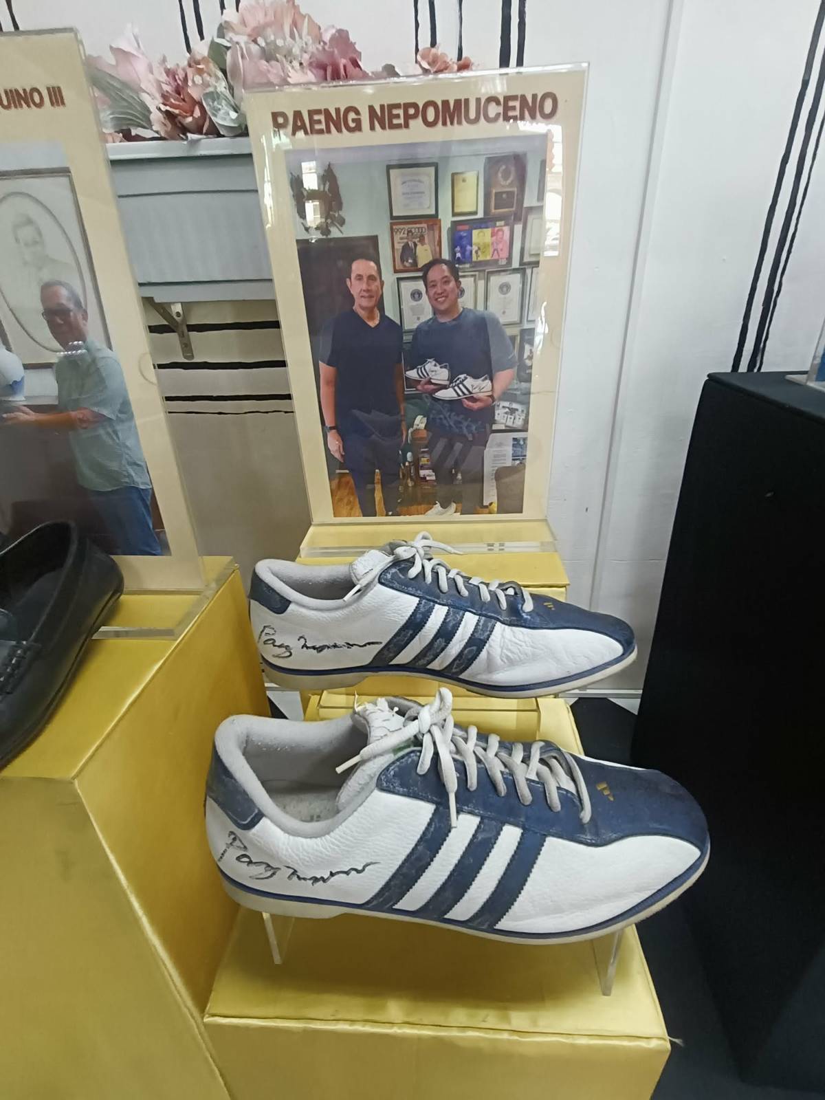 SHOES owned by bowling champion Paeng Nepomuceno.
