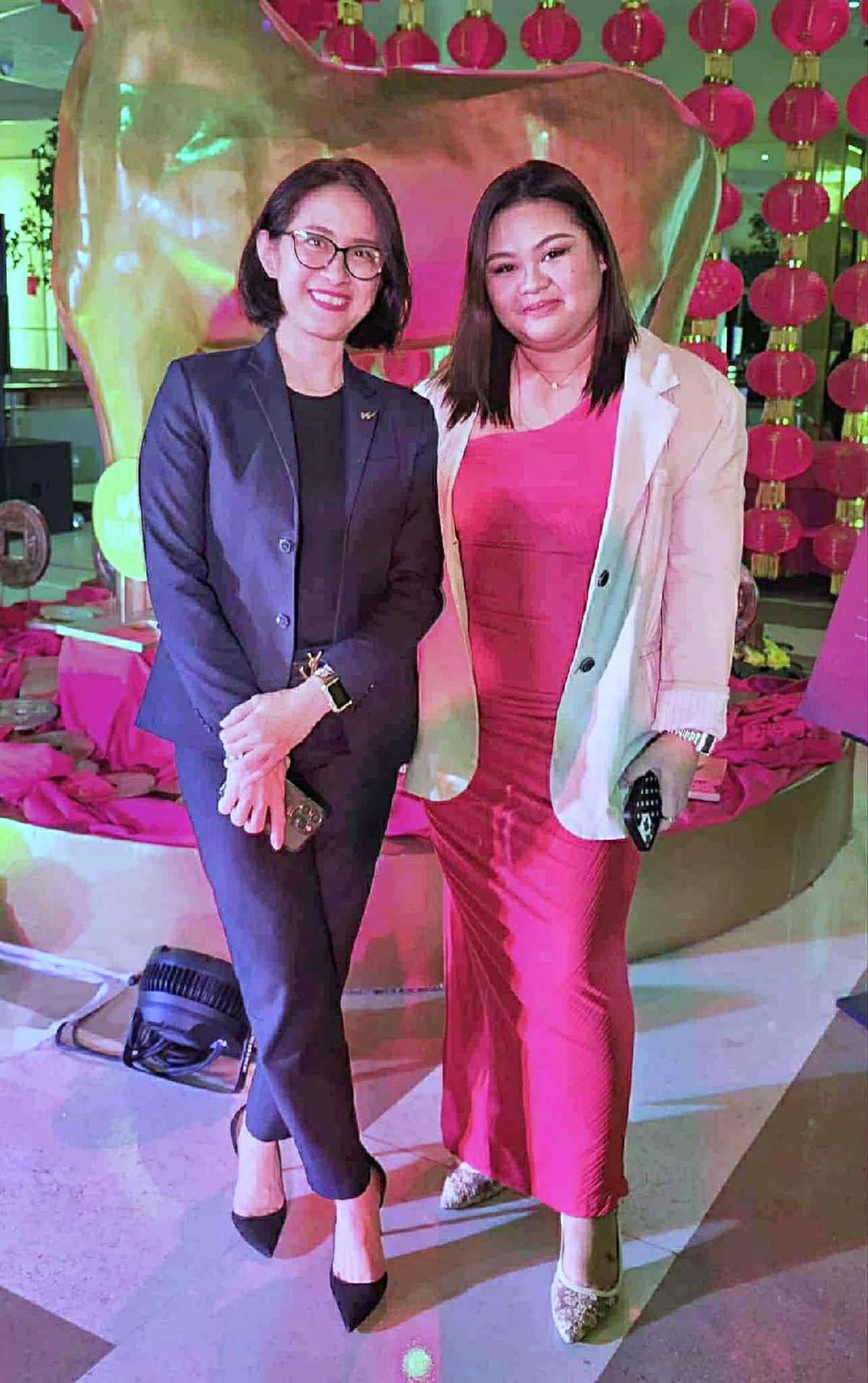 NOREEN Tormis, Waterfront Hotel Marcomms manager with assistant Alexandra Cardoso.