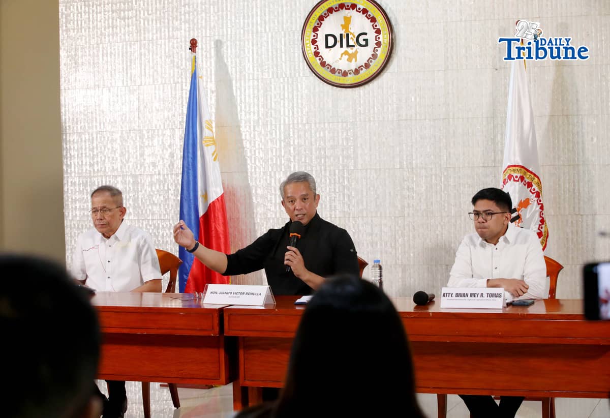 (February 24 2026) The Department of the Interior and Local Government (DILG) filed formal administrative charges against twelve officials of the Bureau of Fire Protection in connection with alleged recruitment corruption and inspection irregularities, signaling an internished crackdown on misconduct within the agency, SILG Sec. Jonvic Remulla announced during the press conference held at Quezon City on Tuesday February 24 2026. Photo/Analy Labor