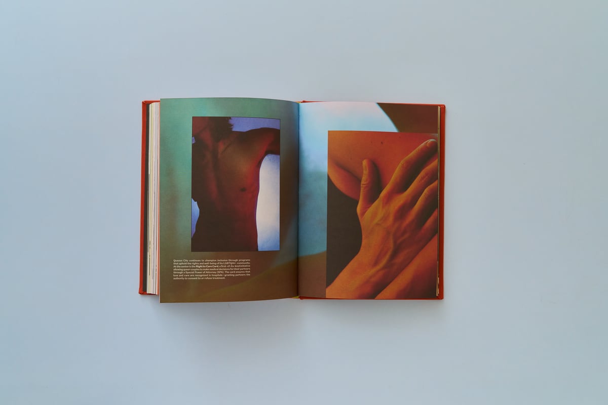 The book also features photography.