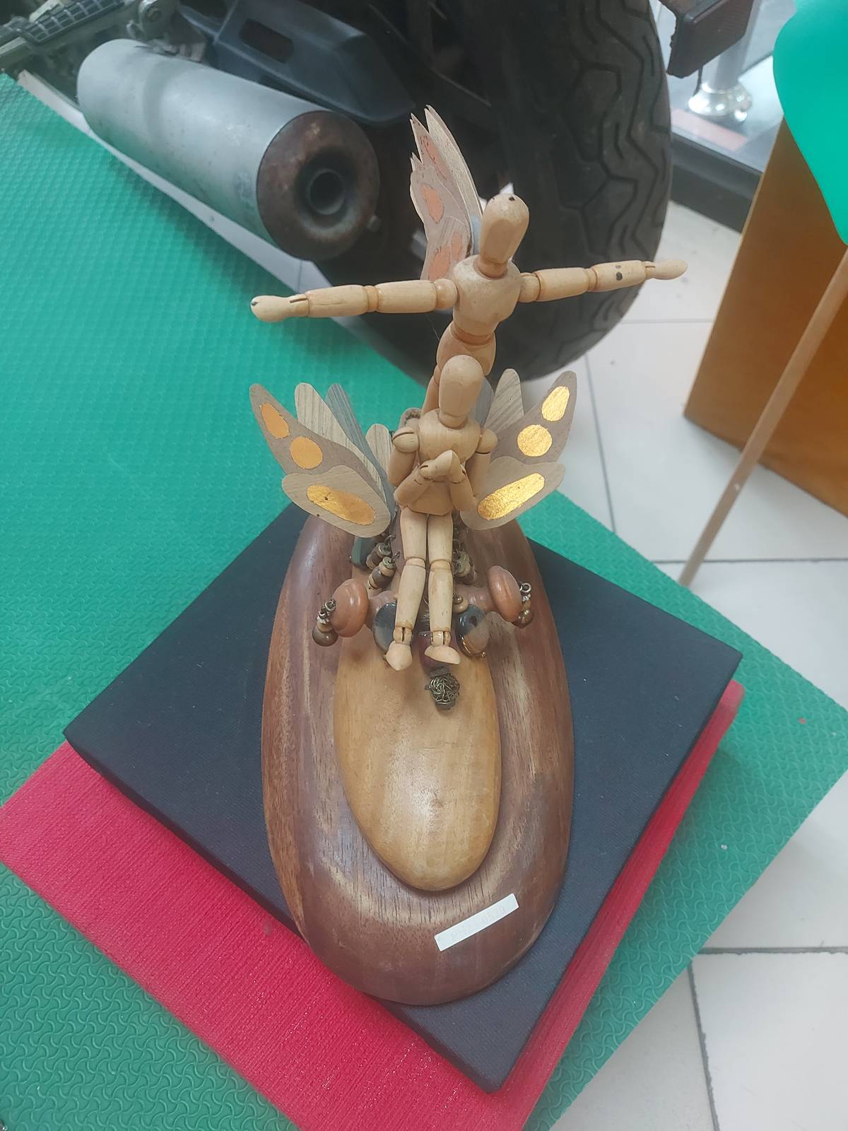 FORMER shoe mold turned into artwork.