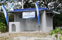 The DOST-FPRDI Eco-Dryer (Water Hyacinth Dryer Facility) features a biomass-fed heating system designed to provide year-round, climate-resilient drying for local artisans.