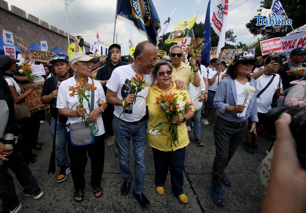 (February 25 2026) EDSA People Power survivor and other VIP’s commemorating the 40th EDSA People Power Revolution held a historic gathering (Salubungan) at People Power Monument in Quezon City on Wednesday February 25 2026 along Edsa in Quezon City. Photo/Analy Labor