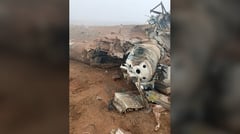 Dog alive in chopper crash with no survivor