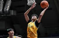 CABS Cabonilas flexes his muscles en route to helping FEU-D post a 103-53 win over UPIS to advance to the Final Four of the UAAP Season 88 boys’ basketball tournament on Wednesday.
