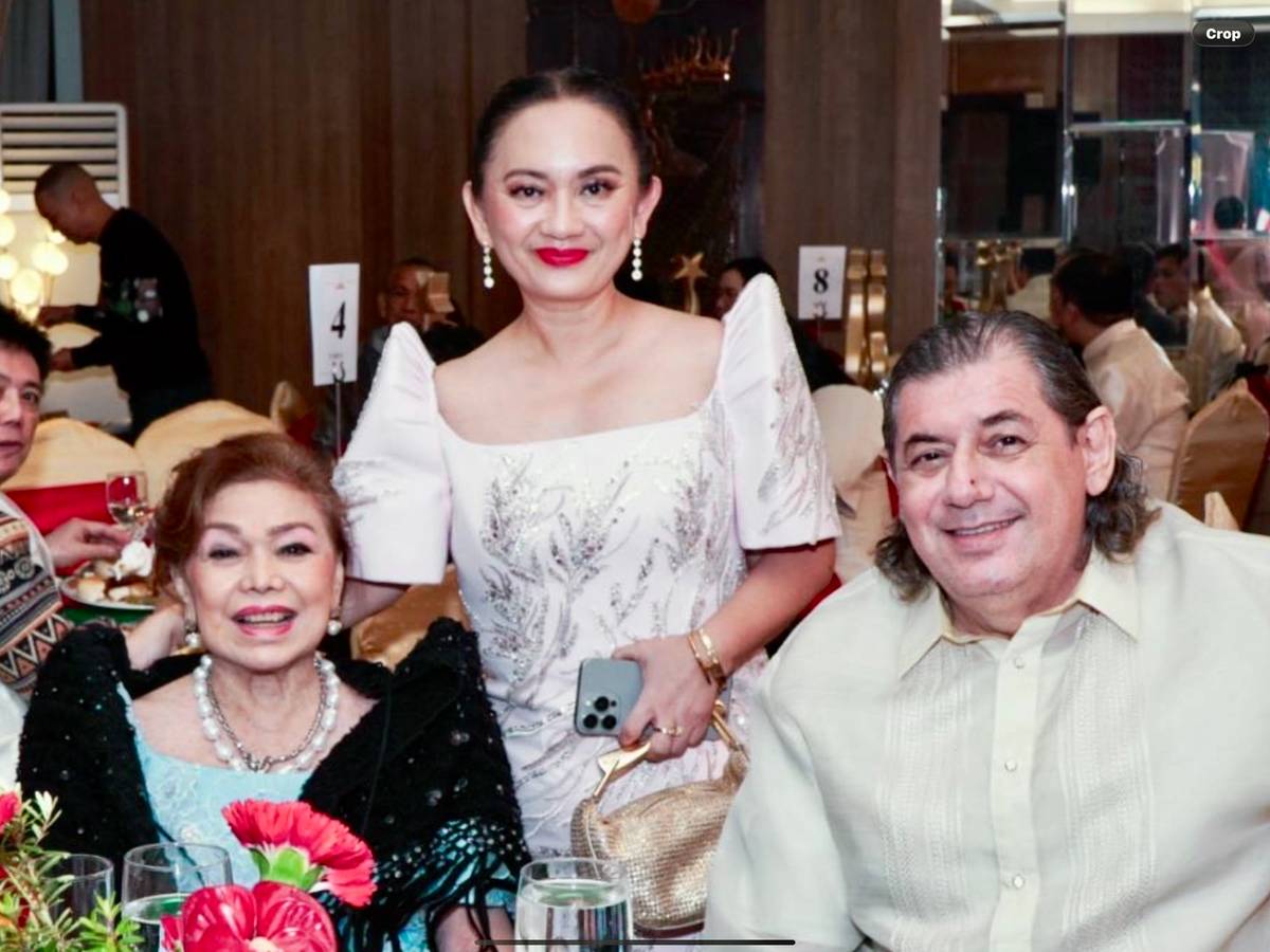 BECKY Garcia, Grace Bondad Nicolas and Dr. George Sarikinis.