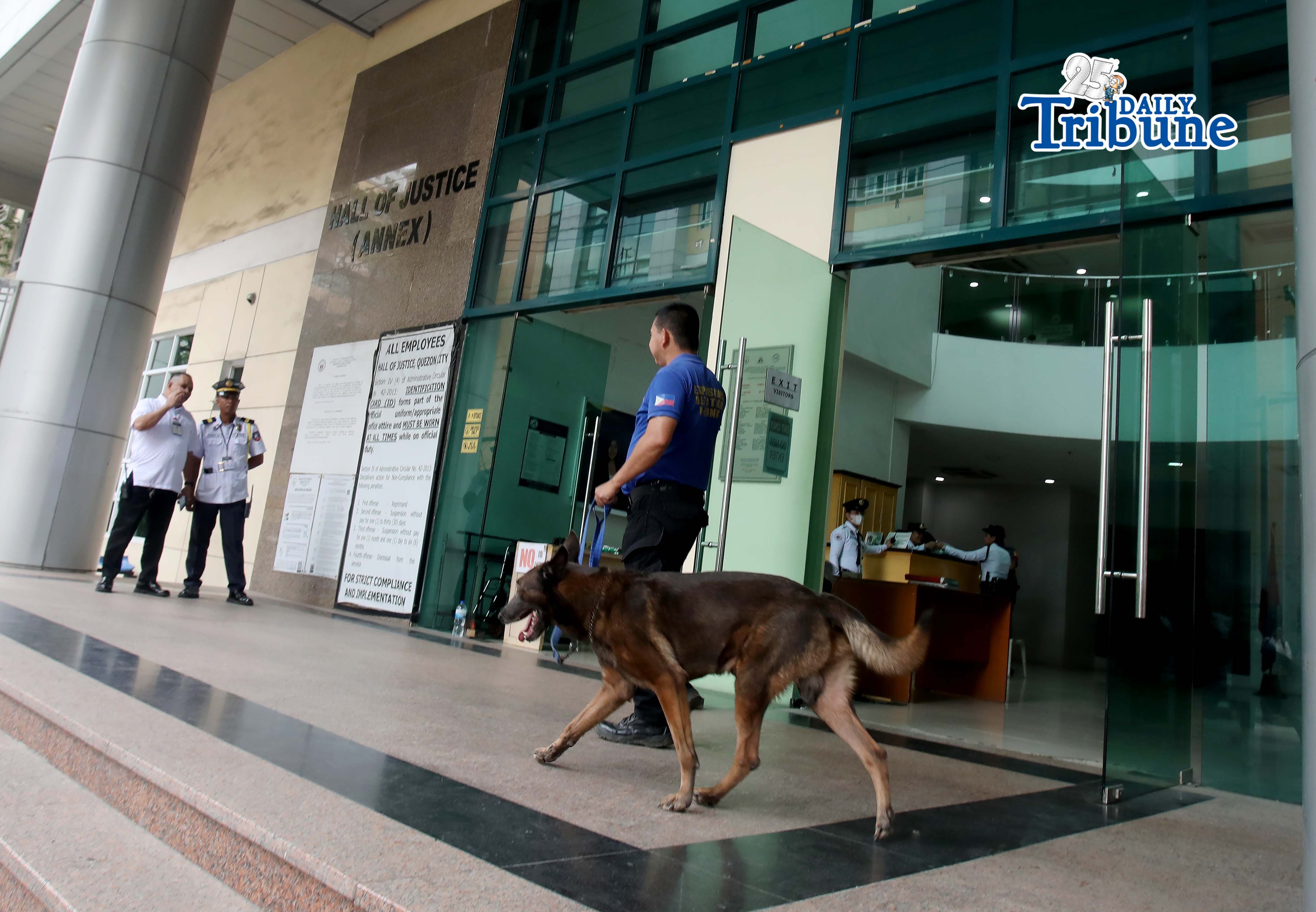 Hall of Justice bomb threat 