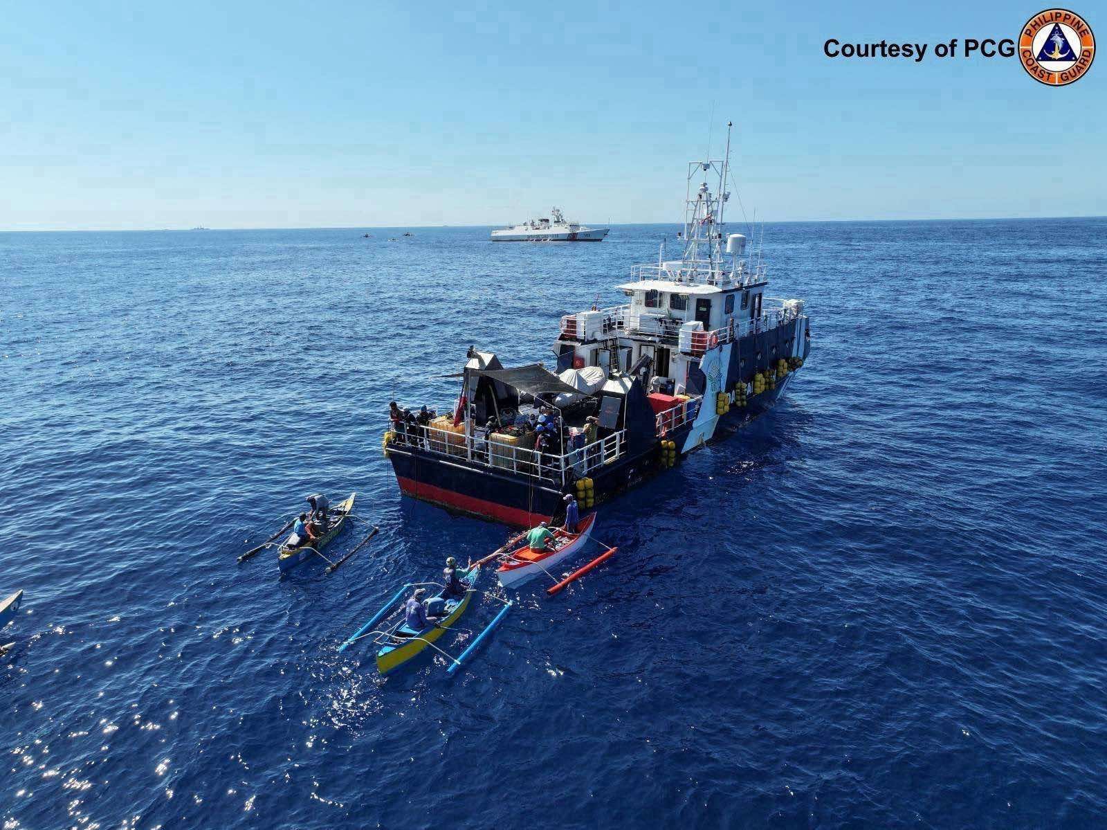 PCG, BFAR deploy assets to protect Filipino fishermen in Bajo de Masinloc, Escoda Shoal
