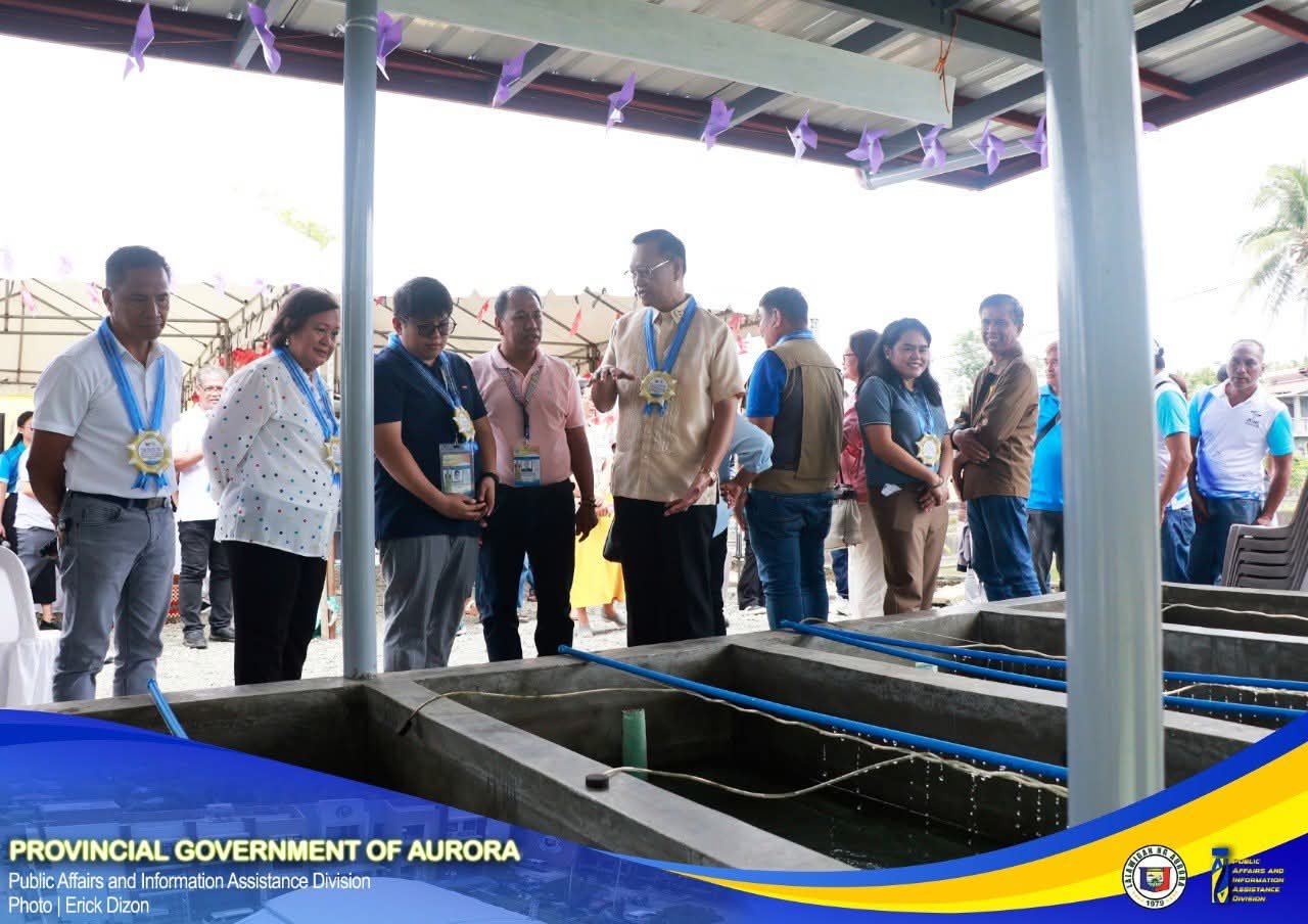 Aurora opens catfish hatchery, solar pump system