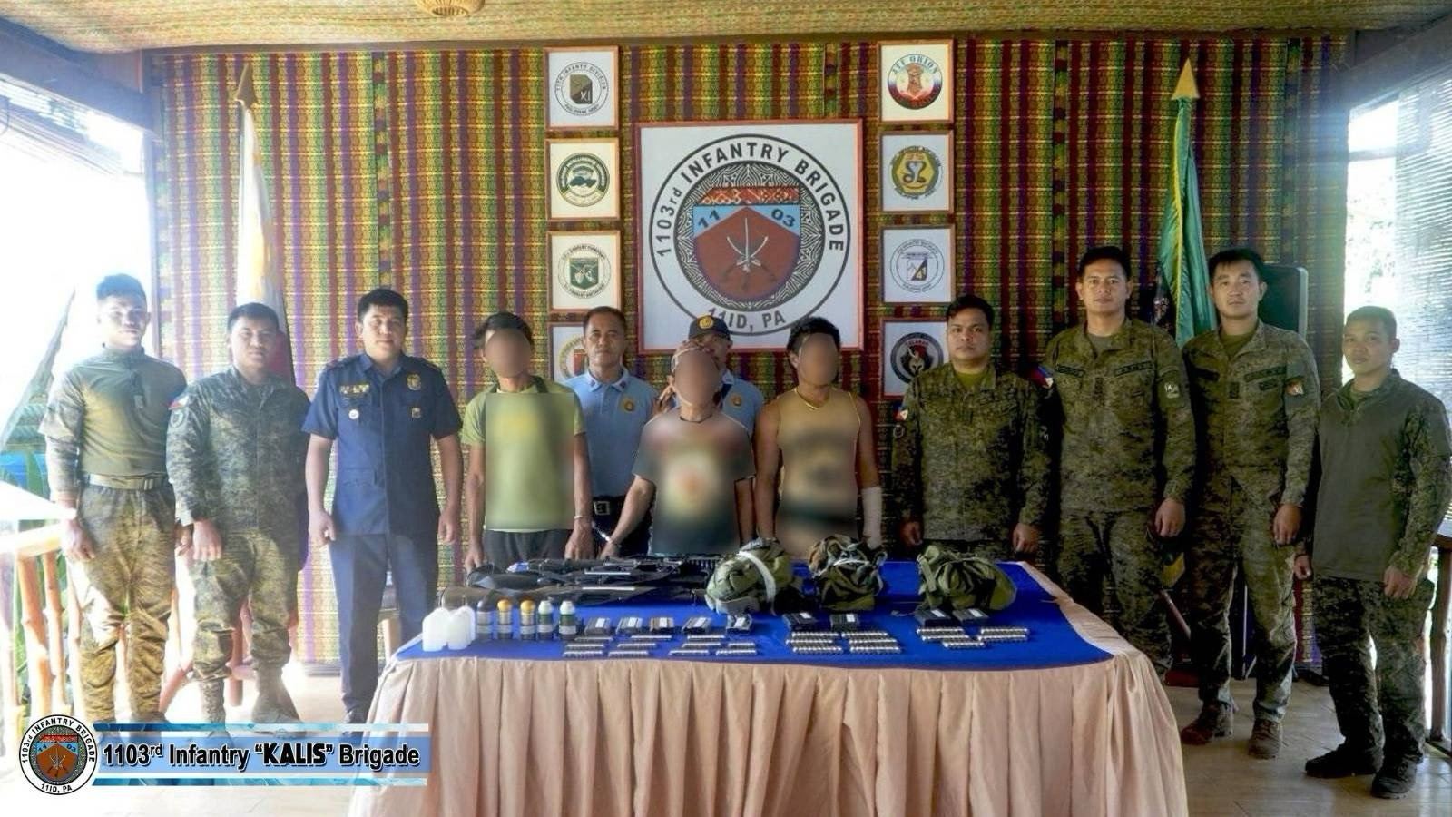 Four armed individuals apprehended, high-powered firearms seized in Sulu