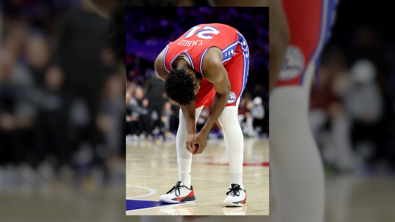 Embiid down with injury anew
