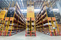 WAREHOUSE shelves at the DHL facility in Santa Rosa hold thousands of genuine VinFast vehicle parts ready for nationwide distribution.