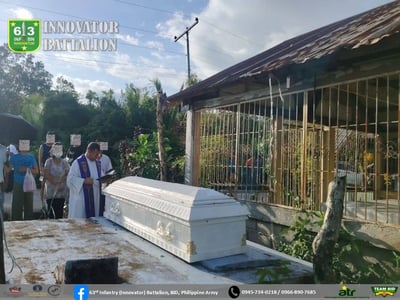 Army facilitates burial of slain NPA combatant