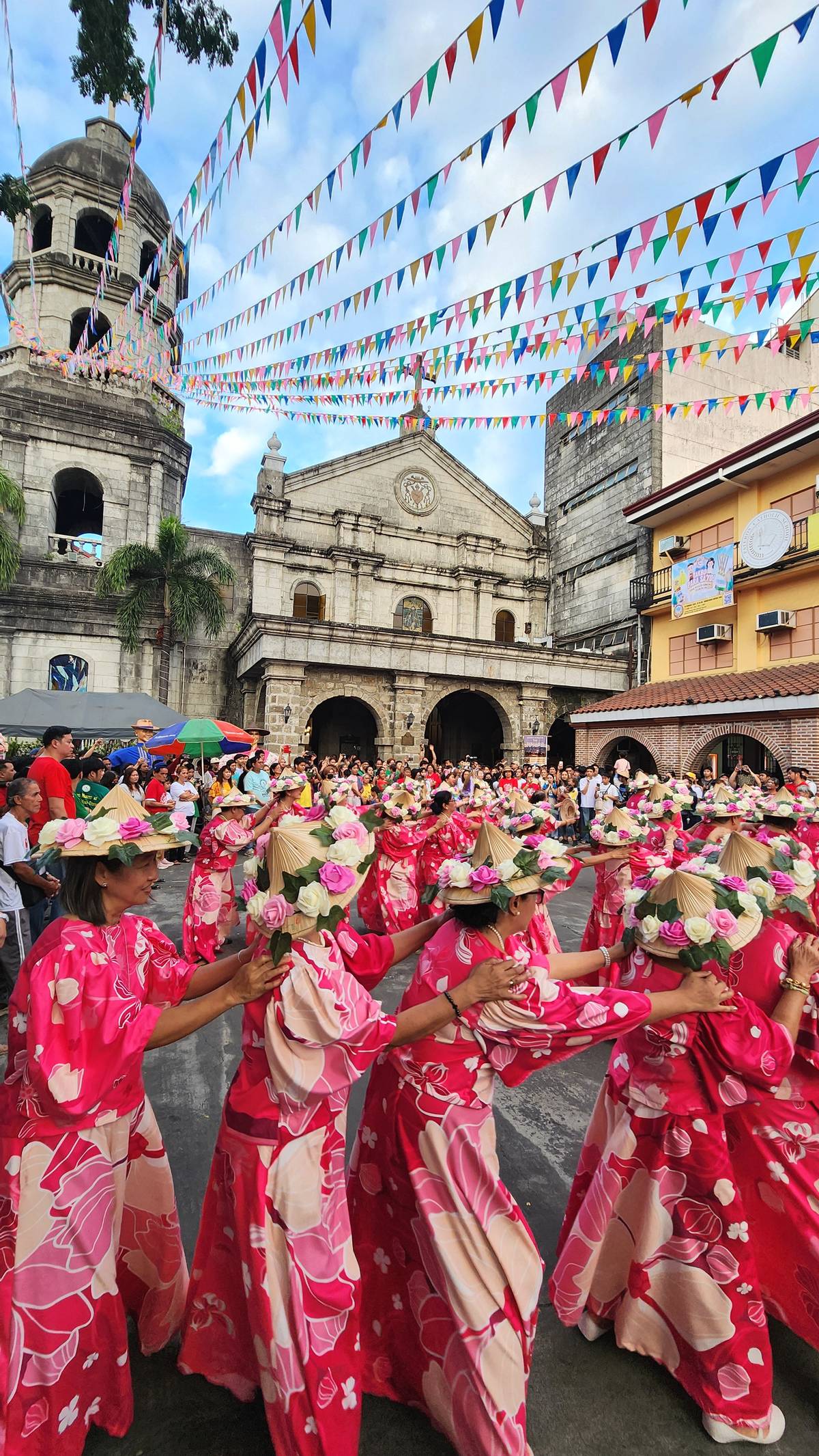AN offering of the pandanggo dance at the church patio.