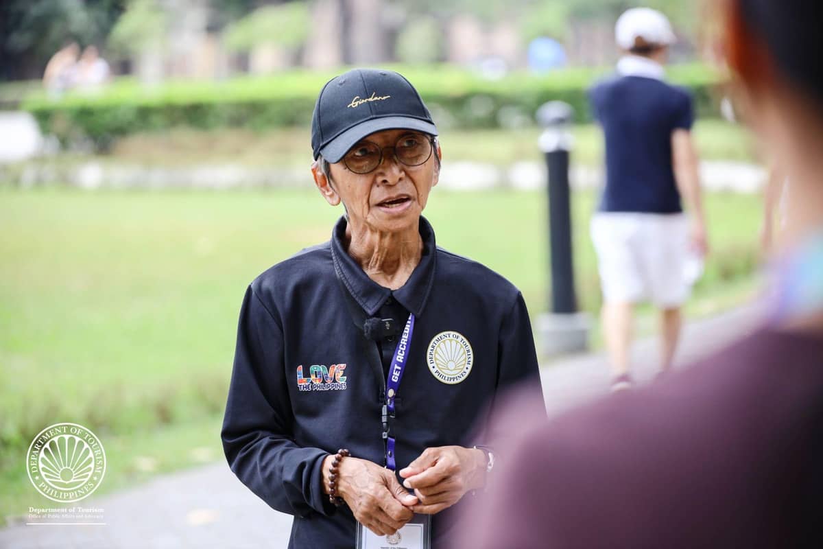 Edgardo Satira, 68, has reinvented himself as a DOT-accredited tour guide in Intramuros, bringing decades of storytelling experience from his long radio broadcasting career to Manila’s historic streets.