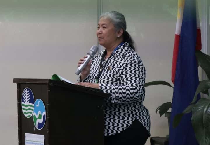 Department of Environment and Natural Resources Biodiversity Management Bureau Assistant Director Mariglo Rosaida Laririt during the World Wildlife Day celebration of the department this Wednesday.