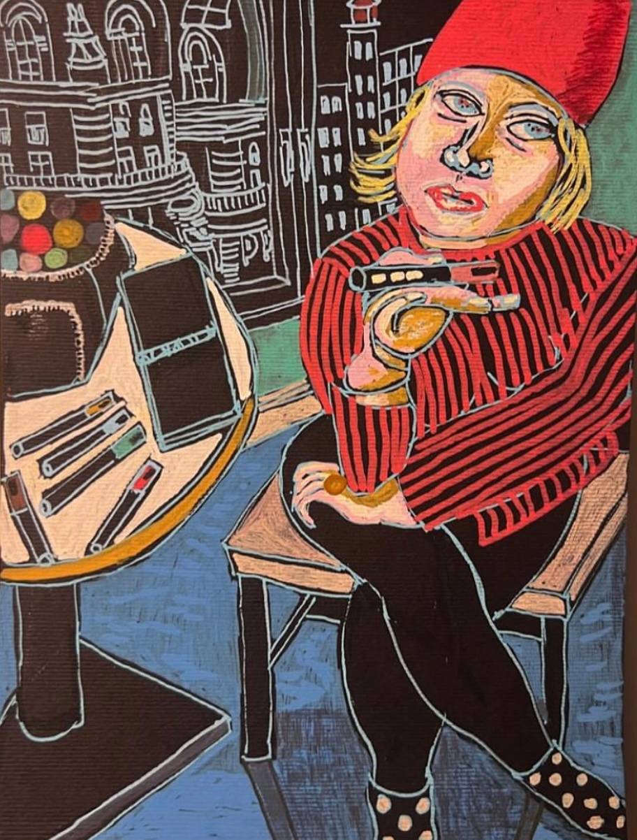 SELF portrait in room 12.