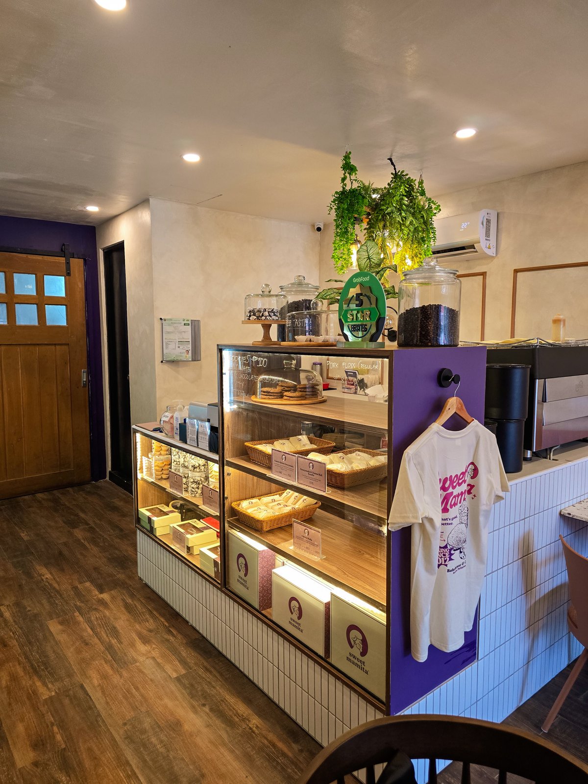 INSIDE the store.