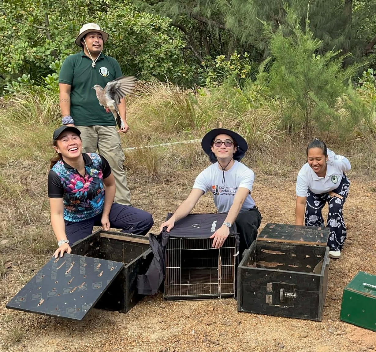 Wildlife officials release 14 recovered birds in Caluya