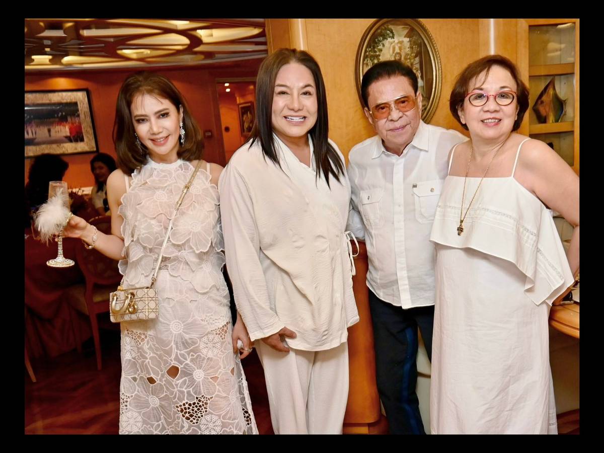 YOUR columnist, the birthday celebrator Joel Cruz, Gov. Chavit Singson and Gracie Go.