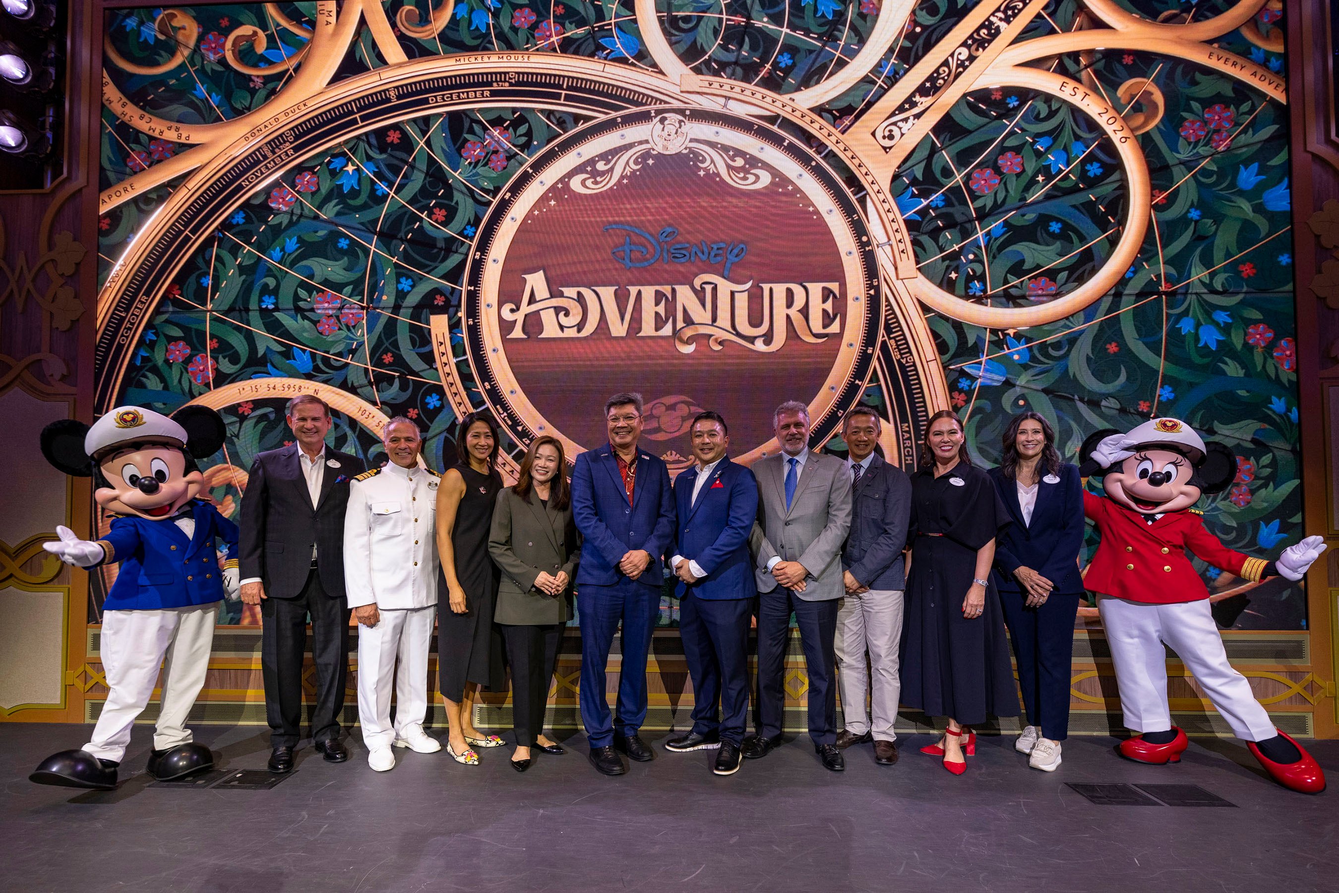 DISNEY officials during the christening of Disney Adventure.
