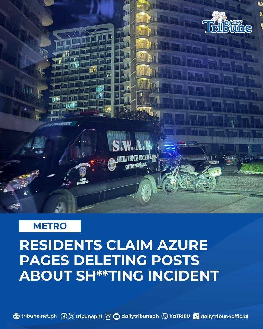 2 dead, 4 hurt in shooting at Parañaque condo complex