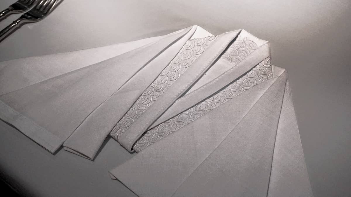 Kimono-inspired folding.